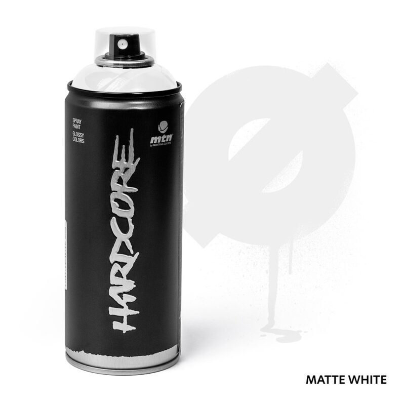 MTN HARDCORE - MATTE WHITE 400ml - Branco