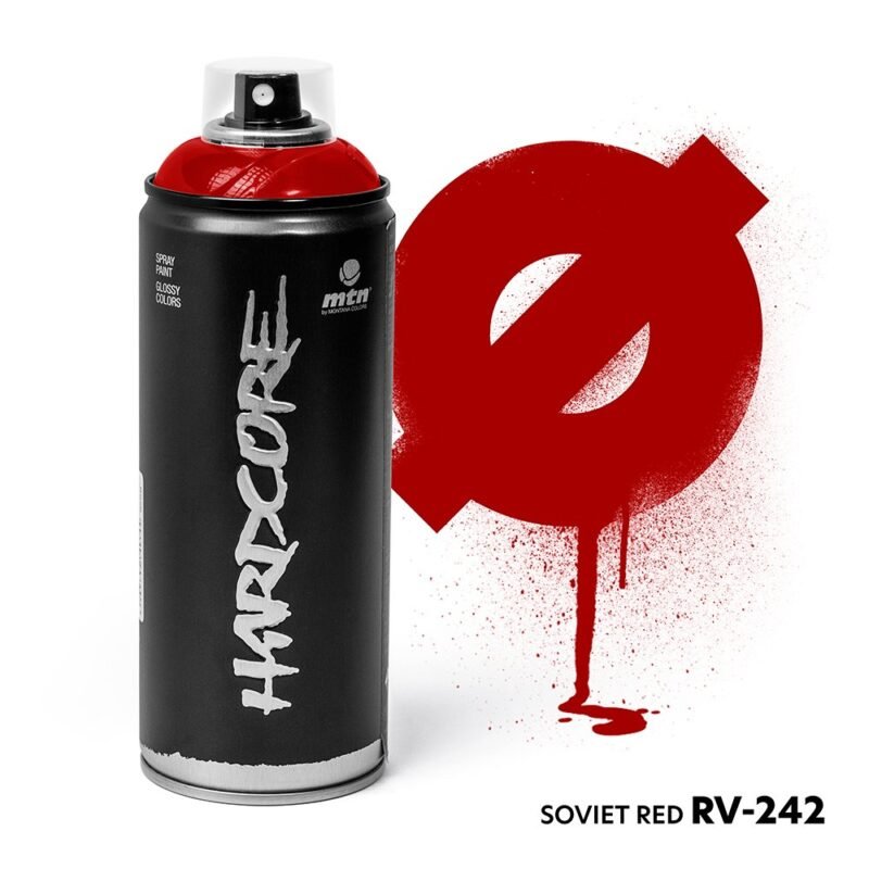 MTN HARDCORE - RV-242 - SOVIET RED 400ml - Vermelho