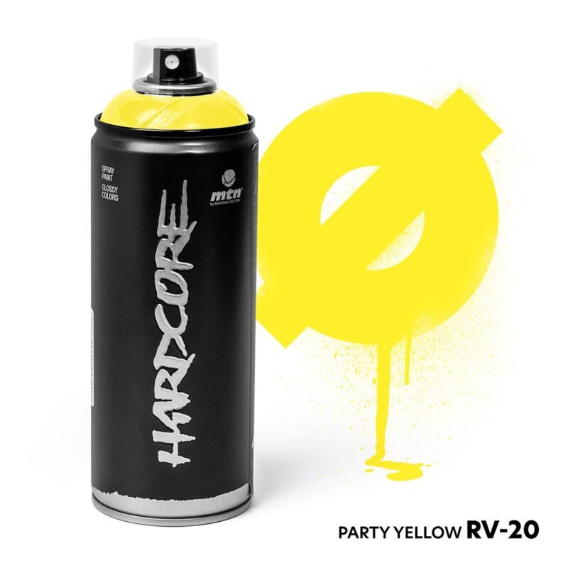 MTN HARDCORE - RV-20 - PARTY YELLOW 400ml - Amarelo
