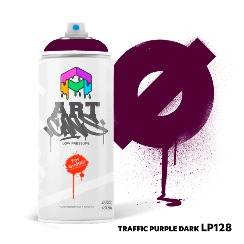 ART CANS - 128 - TRAFFIC PURPLE DARK 400ml - Roxo