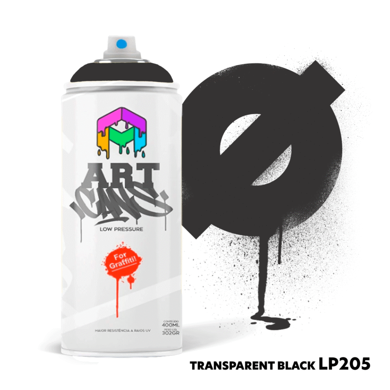ART CANS - 205 - TRANSPARENT BLACK 400ml