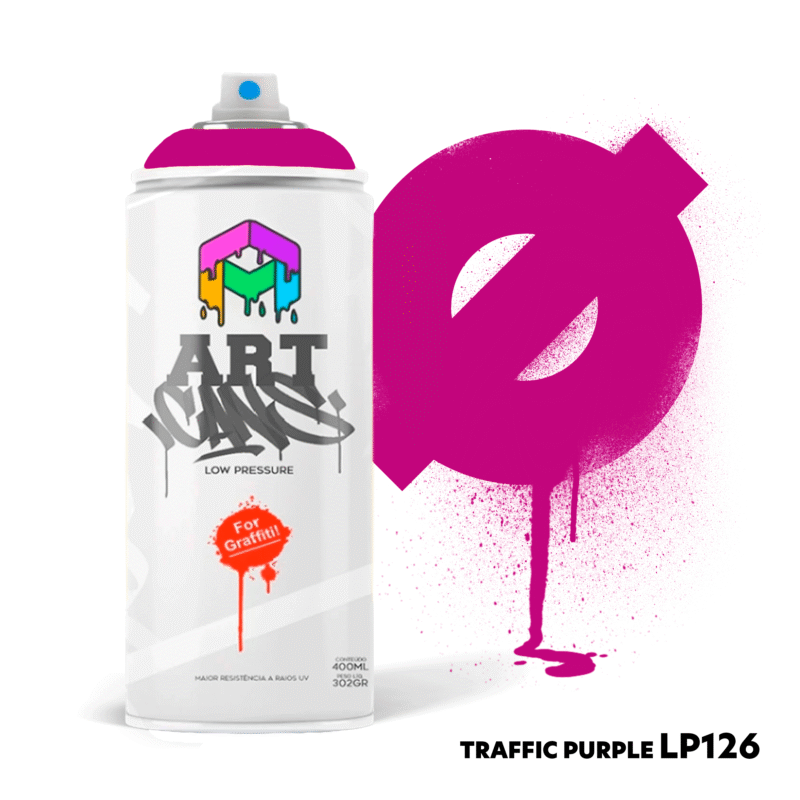 ART CANS - 126 - TRAFFIC PURPLE 400ml - Roxo