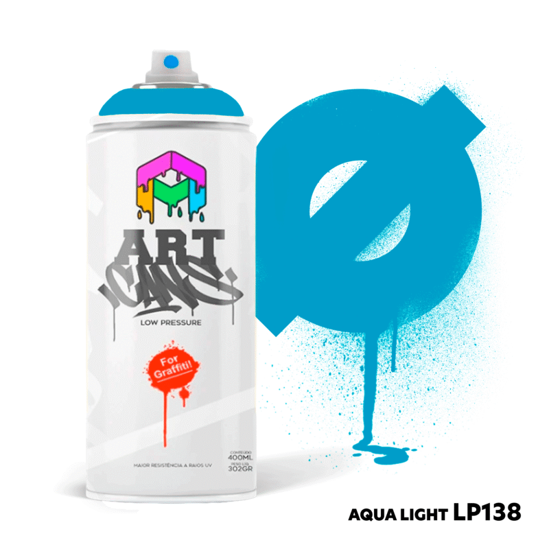 ART CANS - 138 - AQUA LIGHT 400ml - Azul