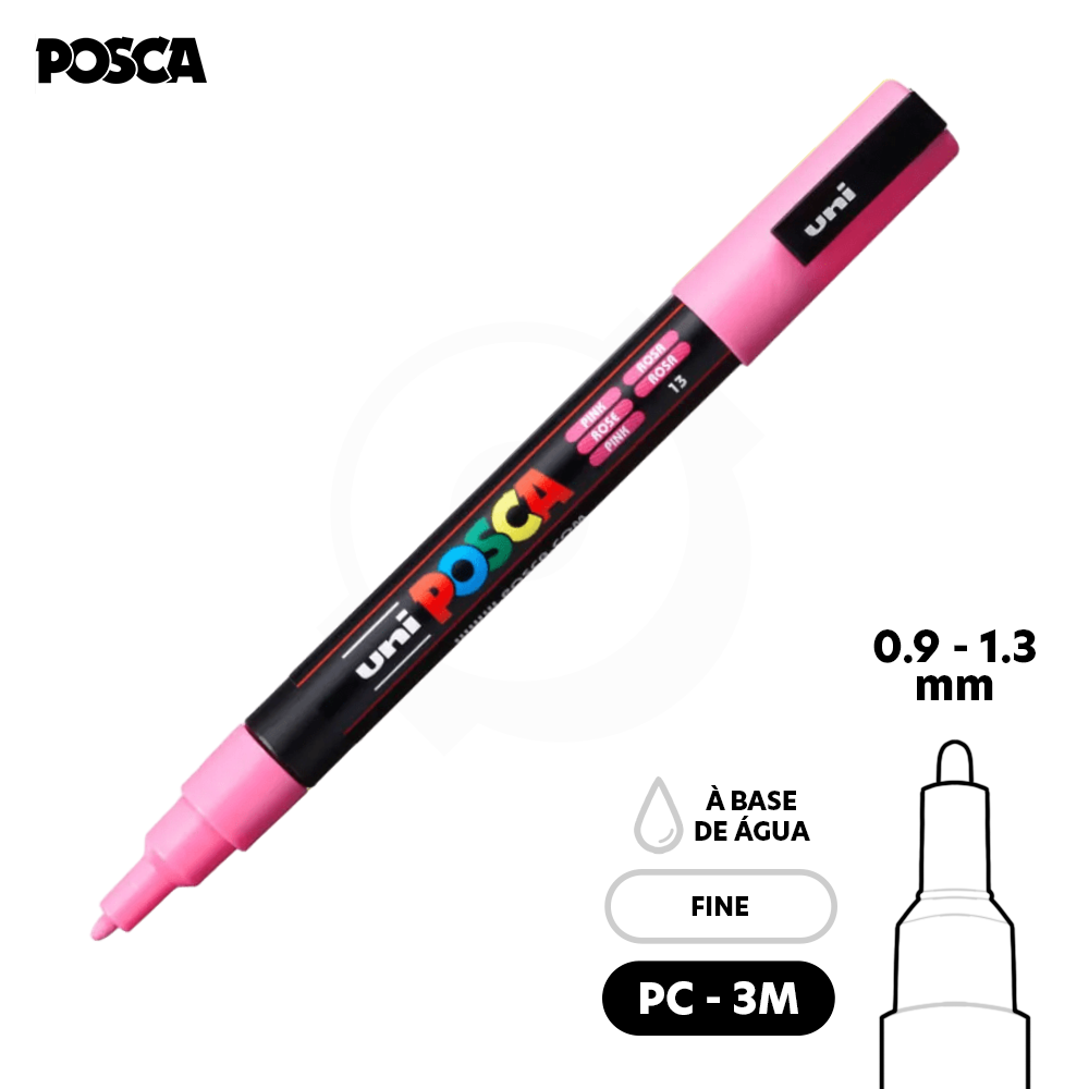 CANETA POSCA PC-3M - Rosa