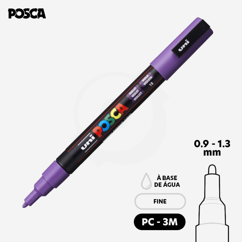 CANETA POSCA PC-3M - Violeta