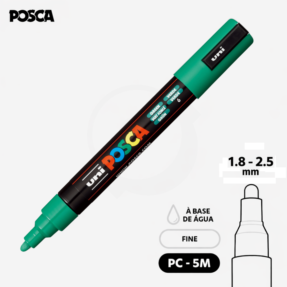 CANETA POSCA PC-5M - Verde