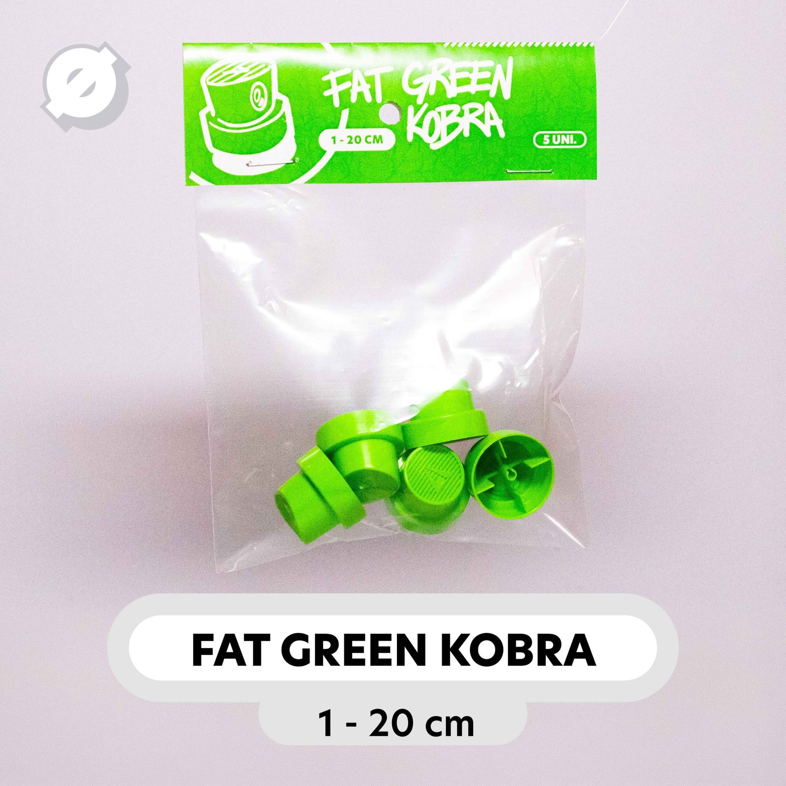CAP VÁLVULA - FAT GREEN KOBRA - PACK 5 UNIDADES