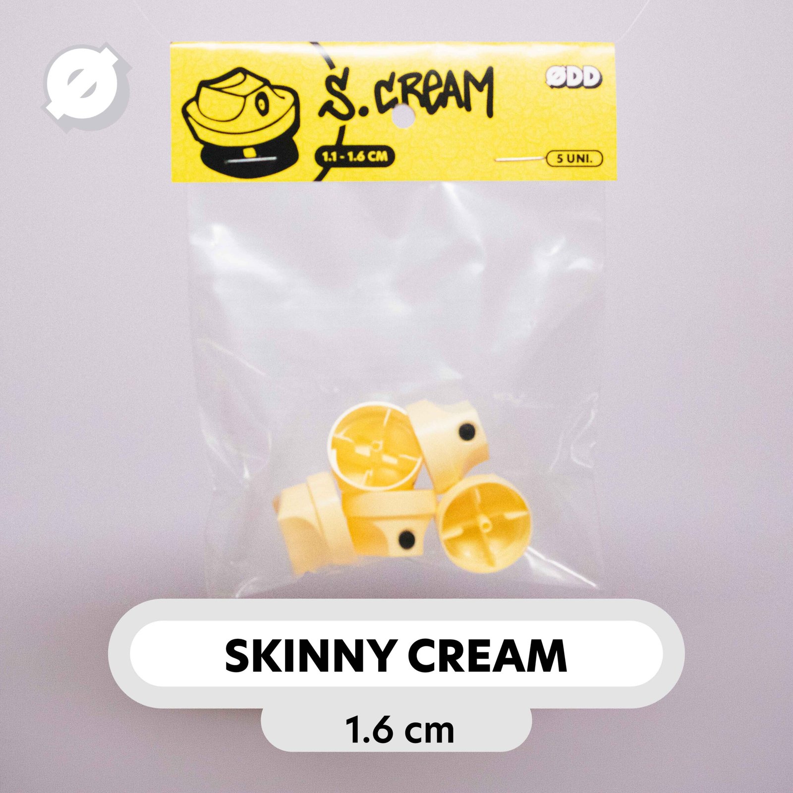 CAP VÁLVULA - SKINNY CREAM - PACK 5 UNIDADES