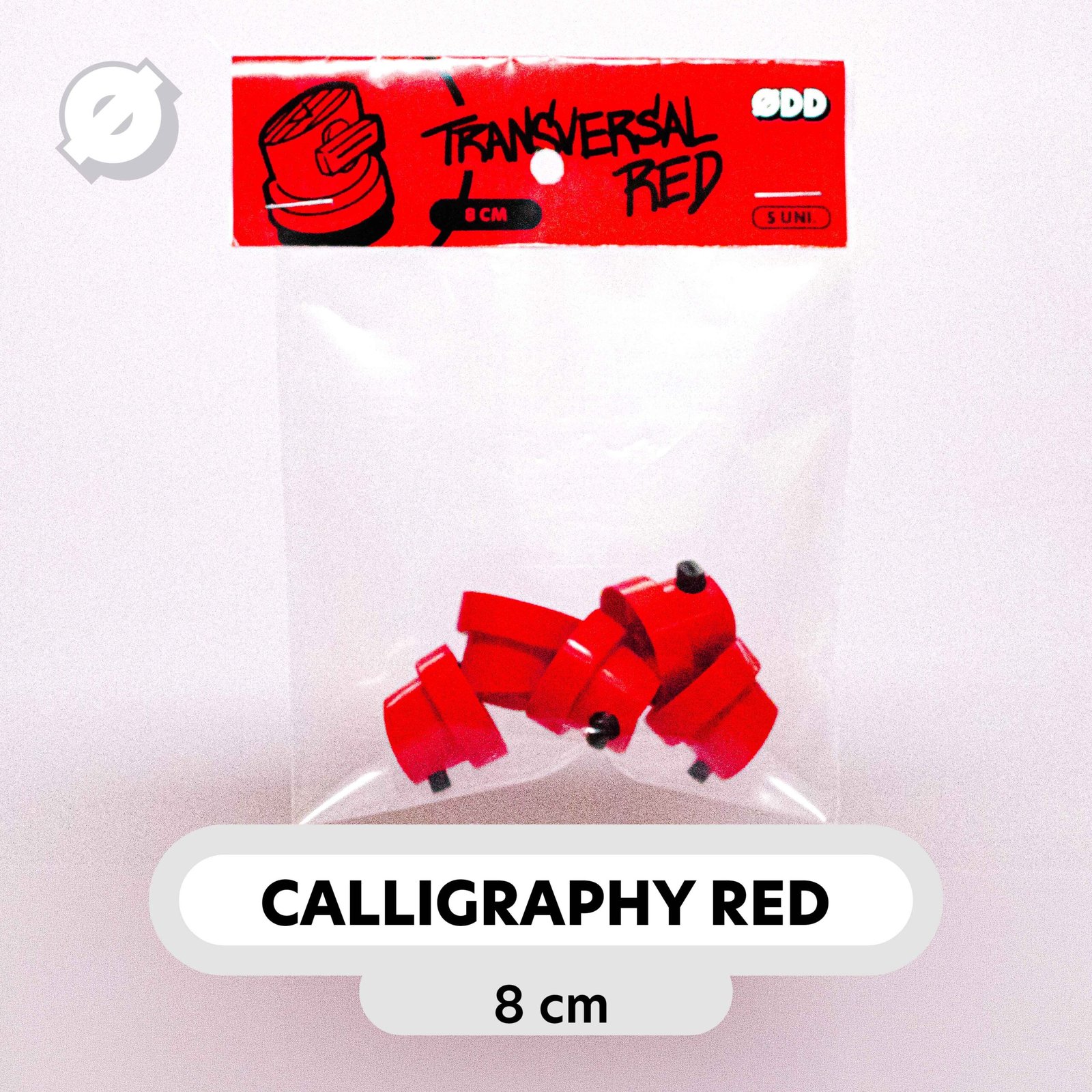 CAP VÁLVULA - CALLIGRAPHY RED - PACK 5 UNIDADES