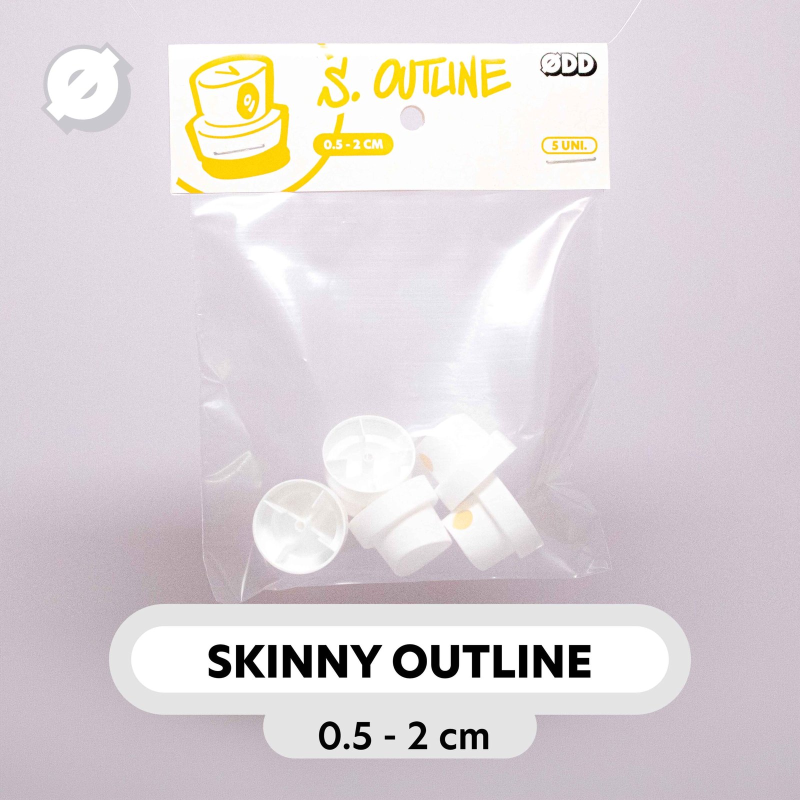 CAP VÁLVULA - SKINNY OUTLINE - PACK 5 UNIDADES