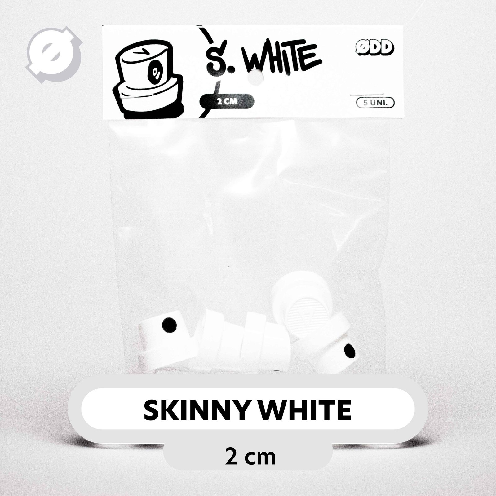 CAP VÁLVULA - SKINNY WHITE - PACK 5 UNIDADES