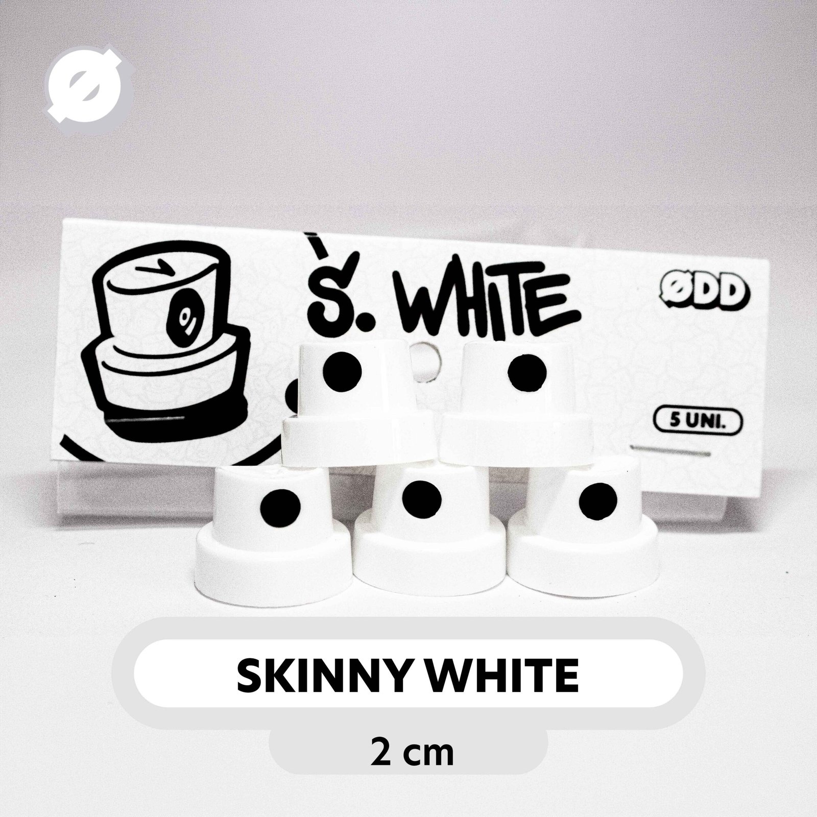 CAP VÁLVULA - SKINNY WHITE - PACK 5 UNIDADES - Imagem 3